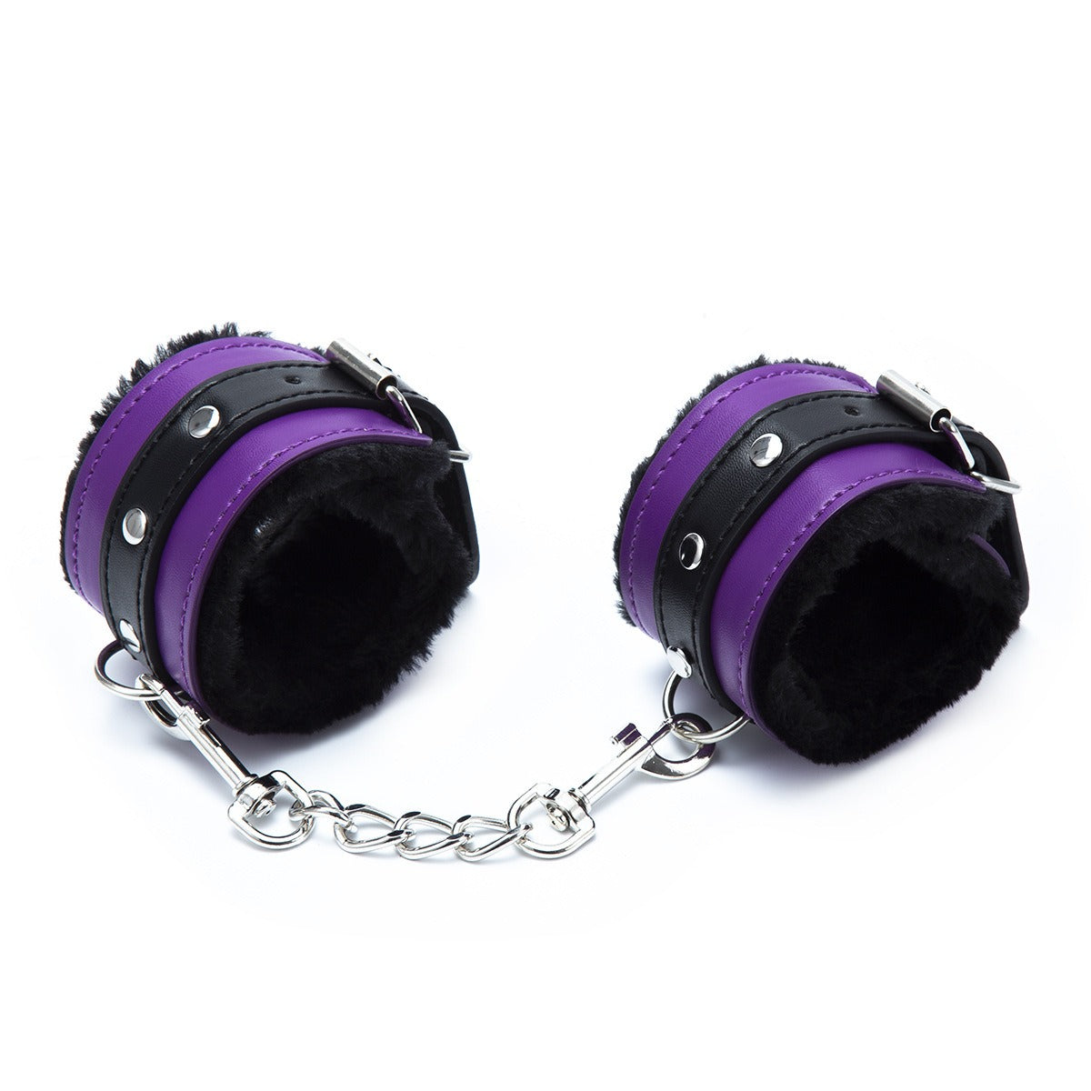 PU Leather Handcuffs and Ankles Set for Couple Games