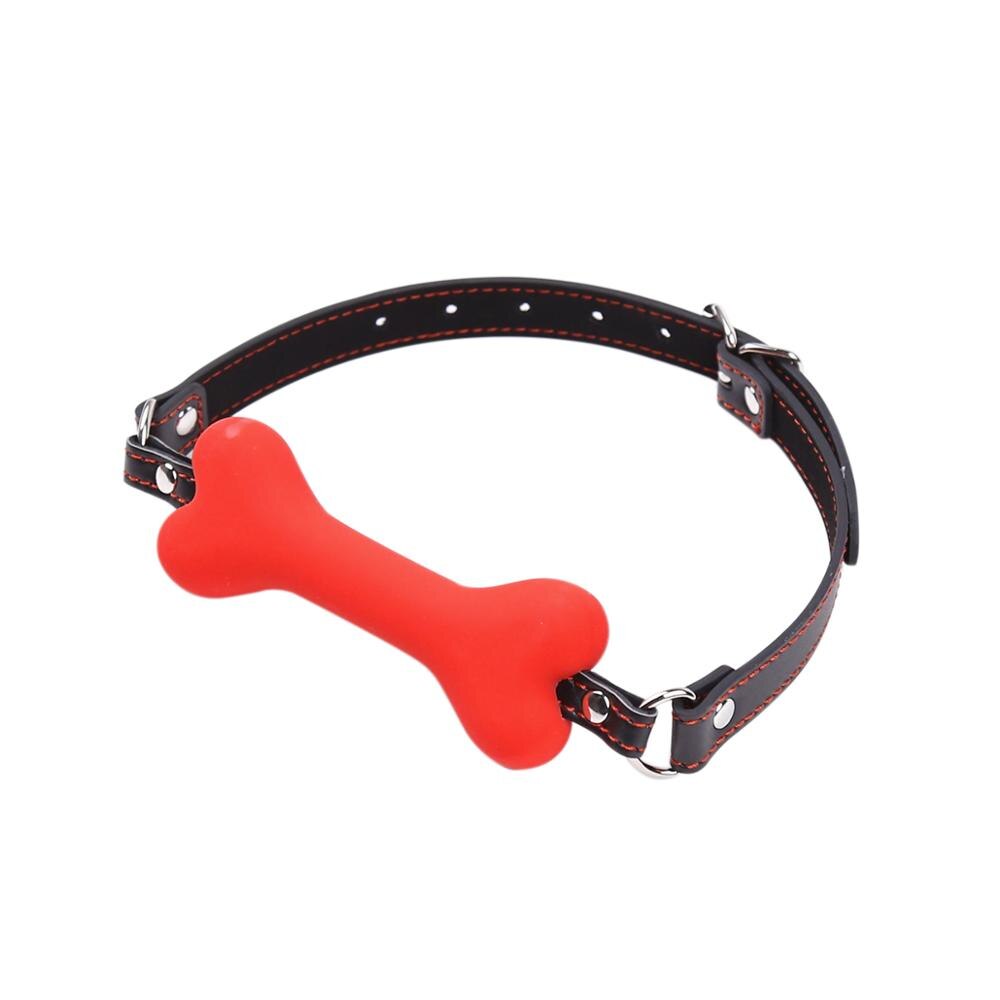 BDSM Silicone Mouth Gag Ball Love Bone Mond Harness - Erotic Sex Products for Couples' Adult Games