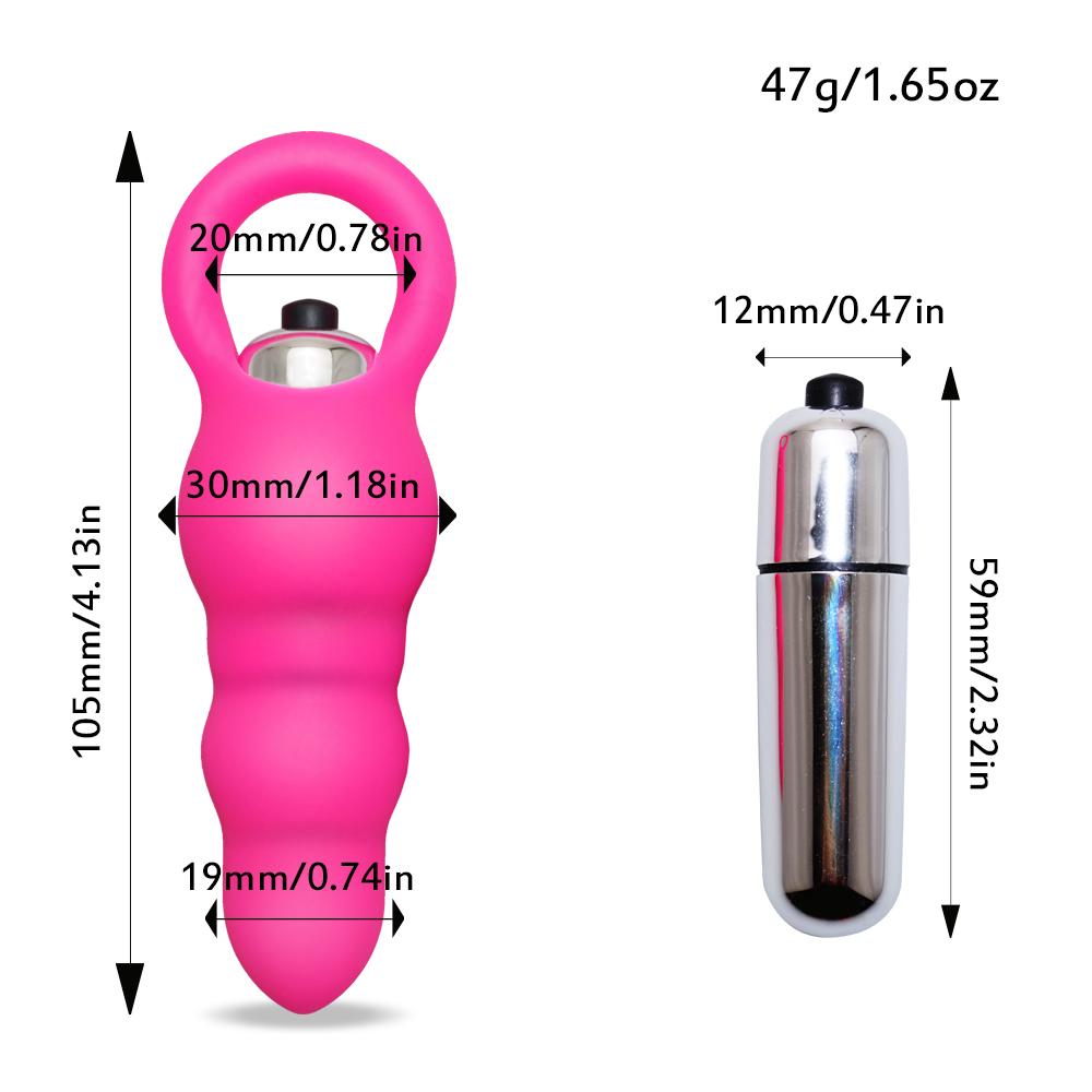 Silicone Anal Bead Vibrator for Men