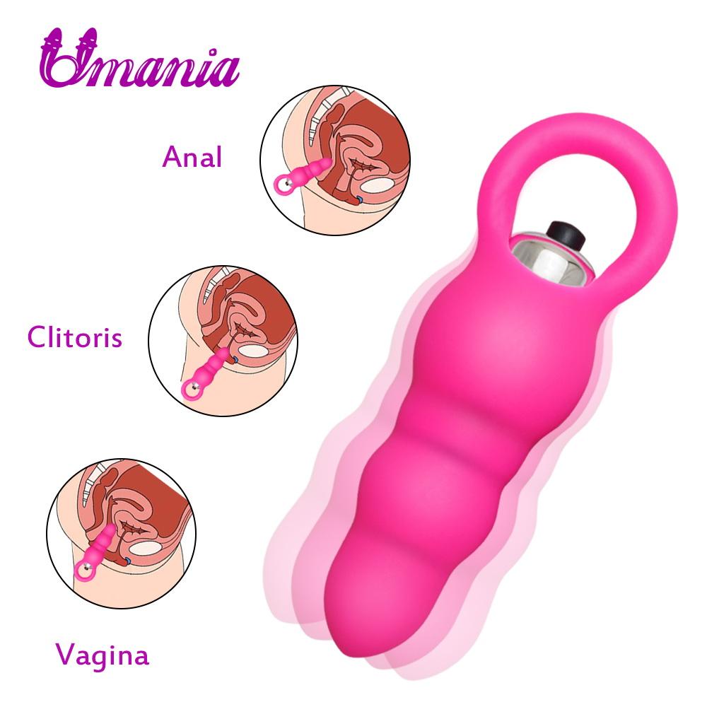Silicone Anal Bead Vibrator for Men