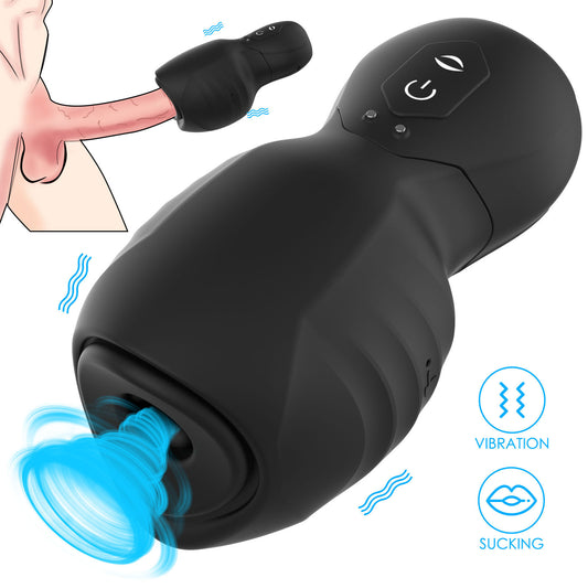 Multi-Frequency Sucking Vibration Masturbation Cup for Men