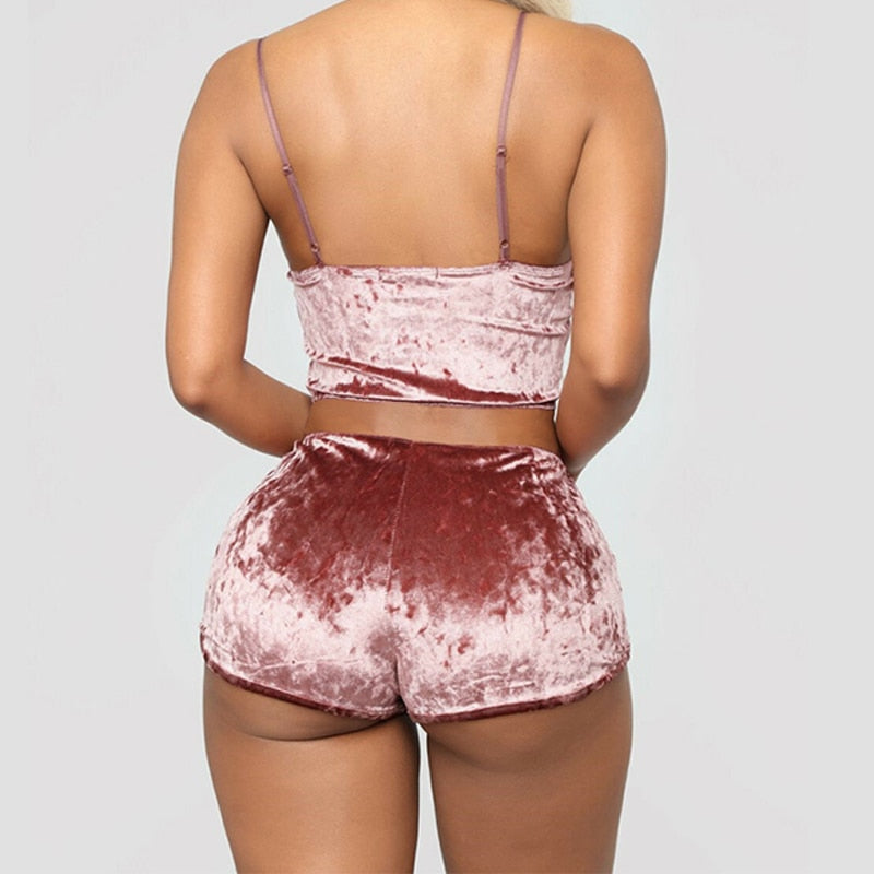 Velvet Sleepwear Set for Women