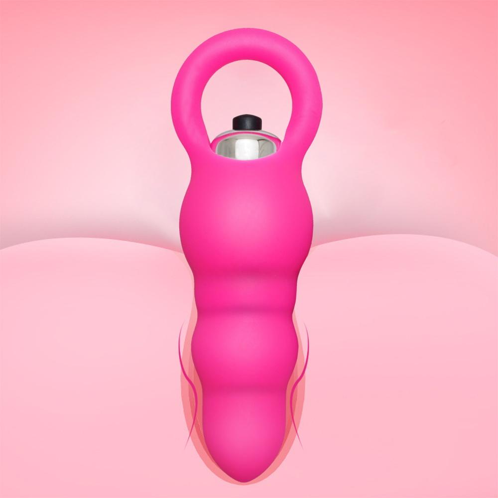 Silicone Anal Bead Vibrator for Men