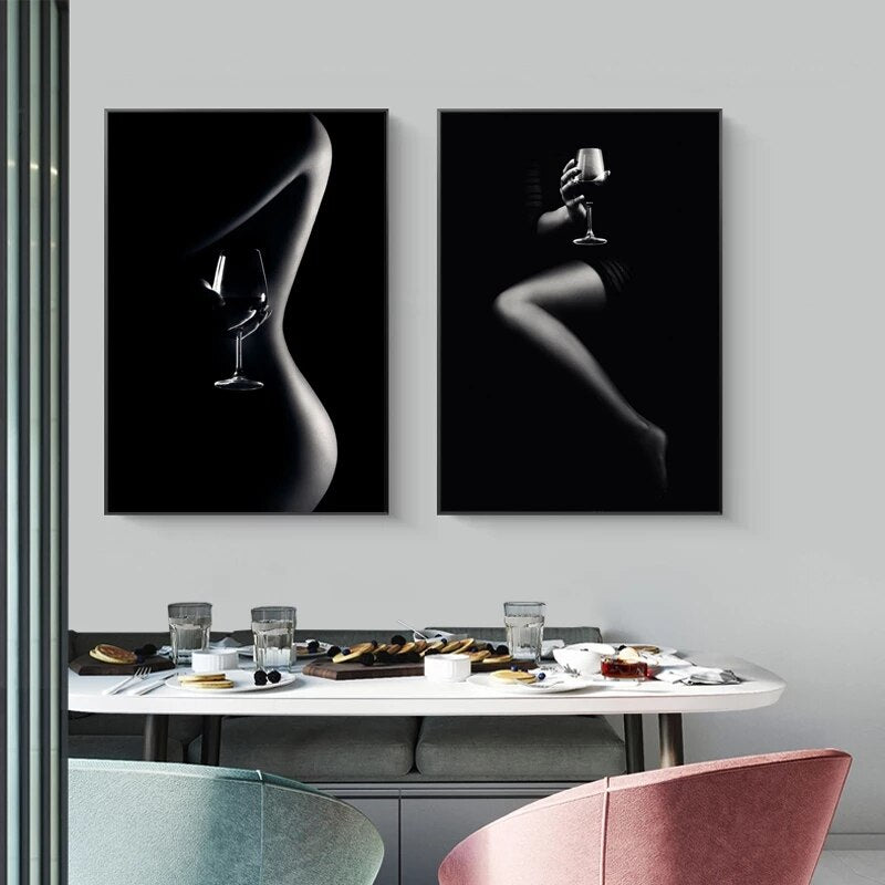 Modern Nude Women Art Canvas Posters