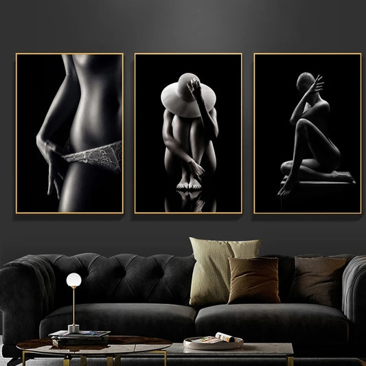 Modern Nude Women Art Canvas Posters