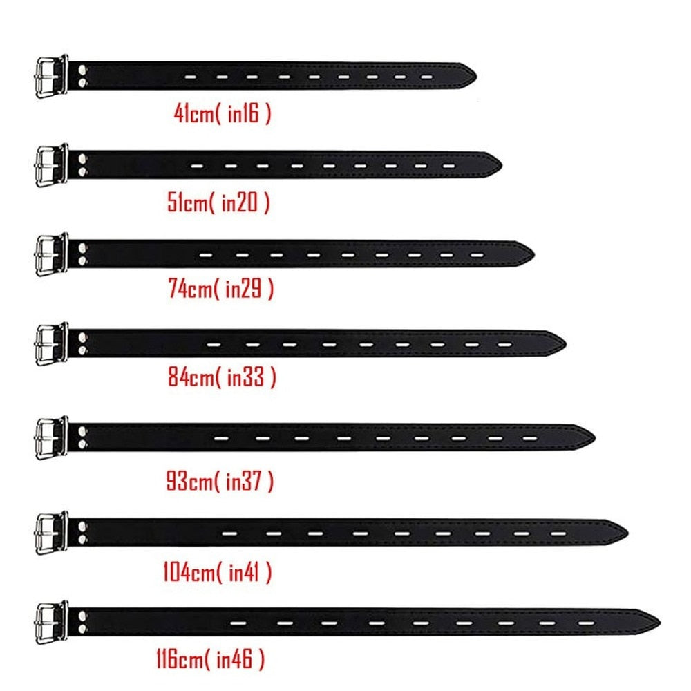 7-Piece Leather Bondage Set for Couples