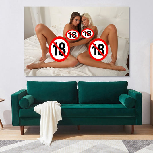 Sexy Porn babe models Nude Girls Canvas Posters and Prints For Home Room