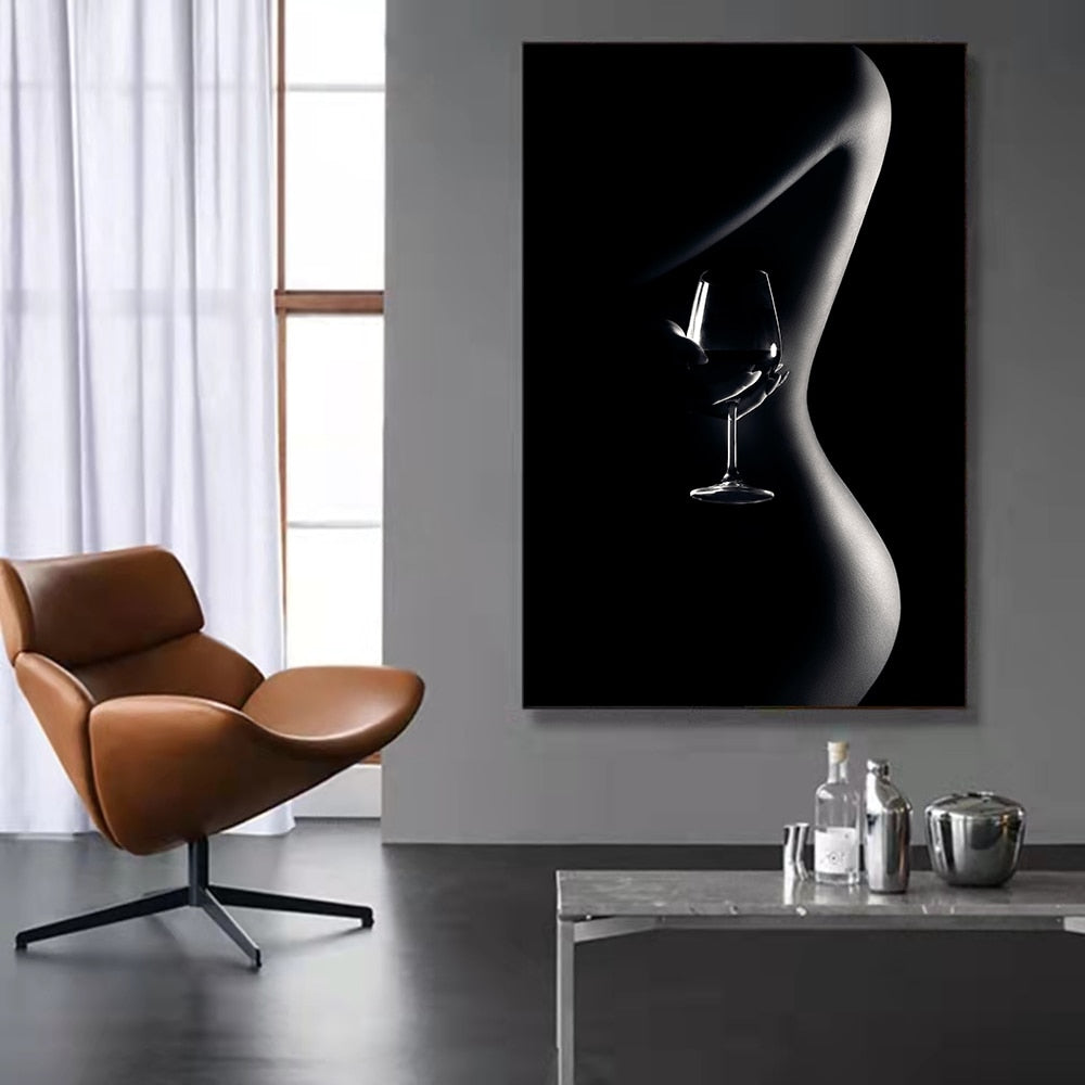 Modern Nude Women Canvas Wall Art