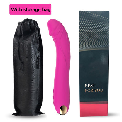 Soft Silicone Dildo Vibrator for Female Masturbation