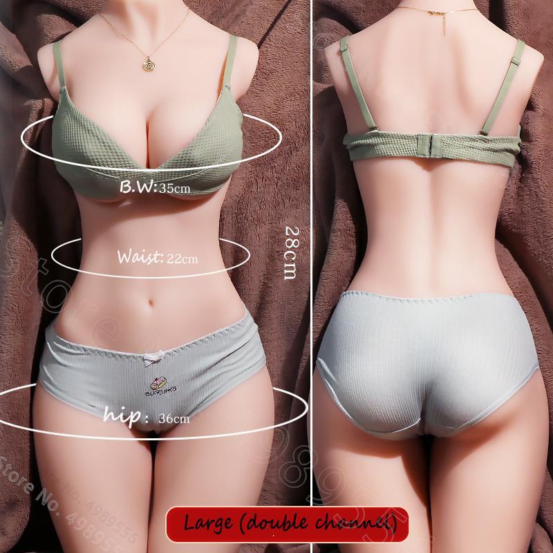 Half-Body Realistic Vagina Sex Doll with Big Boobs for Men