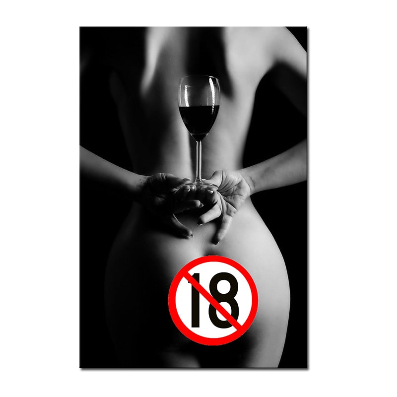 Modern Nude Women Canvas Wall Art