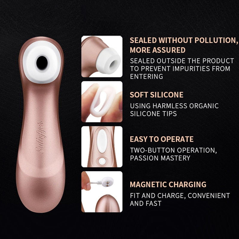 German Satisfyer Pro 2 Vibrator - G-Spot, Clit Stimulation, Nipple Sucker, Erotic Adult Sex Toy
