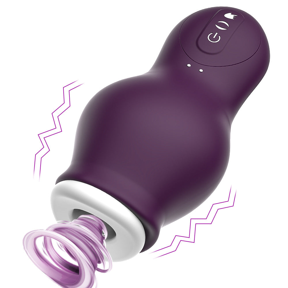 Dragon Suction Airplane Cup with Glans Vibrator for Male Masturbation