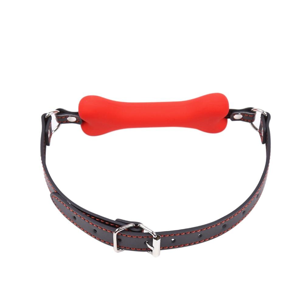 BDSM Silicone Mouth Gag Ball Love Bone Mond Harness - Erotic Sex Products for Couples' Adult Games