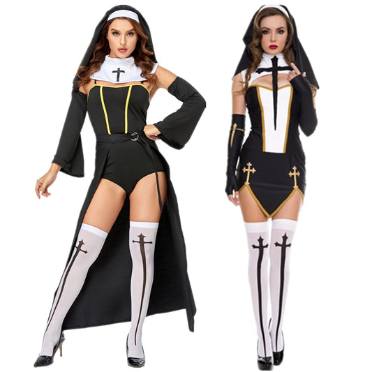 Sexy Bad Habit Nun Costume of a Religious Sister Women