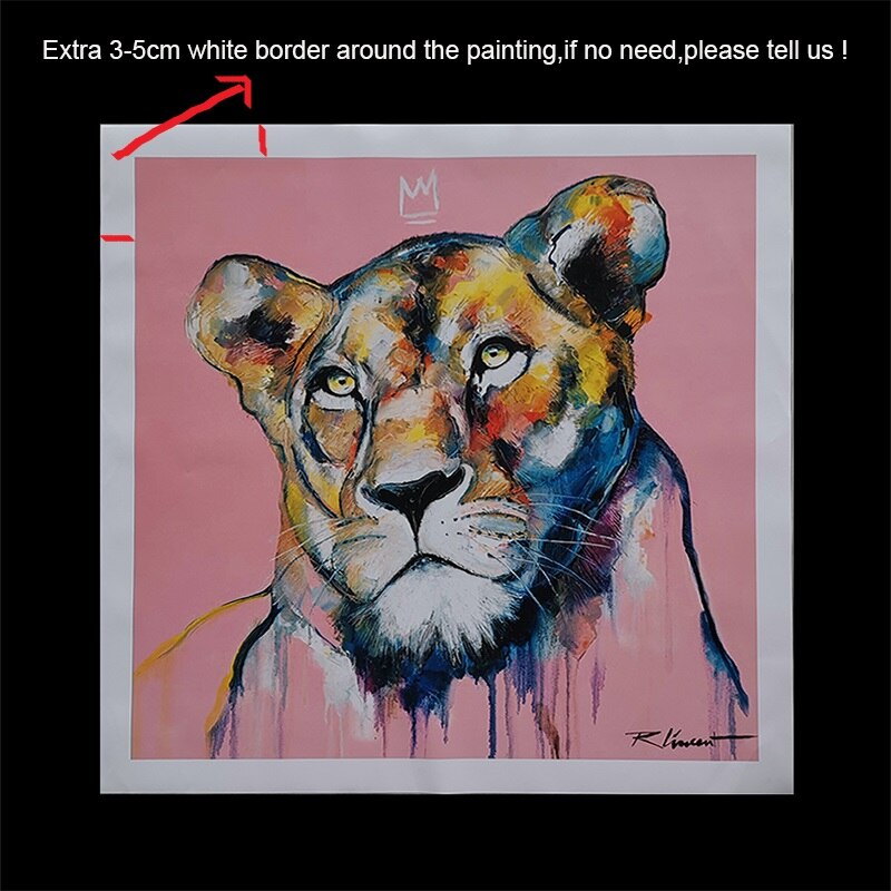 Golden Lips Canvas Painting for Home Decor