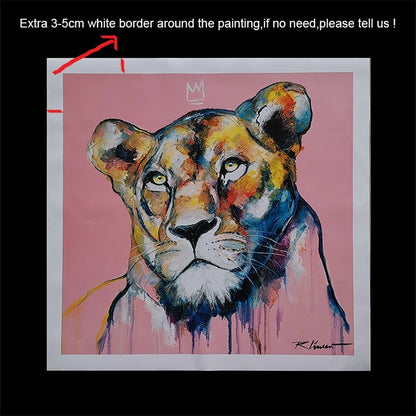 Golden Lips Canvas Painting for Home Decor
