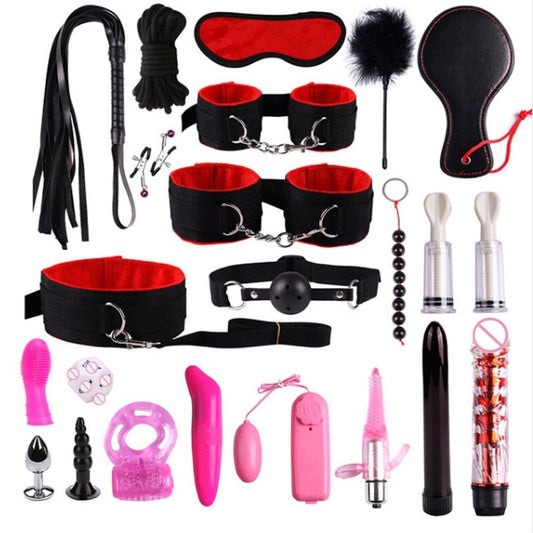 23-Piece Bondage Set with Sex Toys for Couples