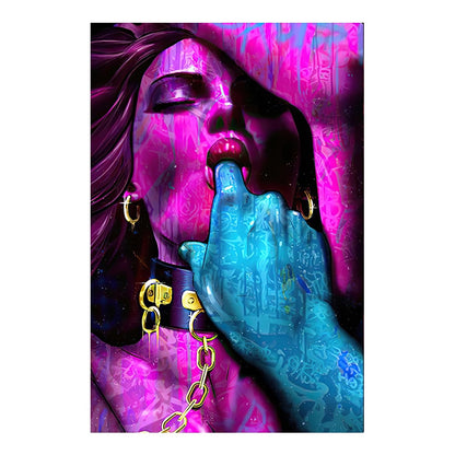 Modern Sexy Kiss Canvas Prints for Home Decor