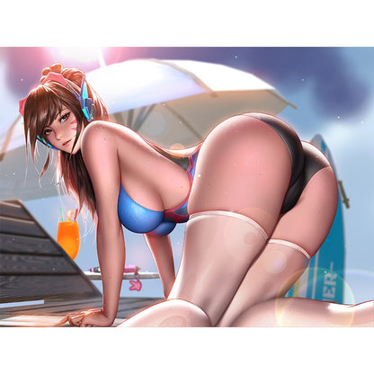 Customizable Sexy Spider Gwen Nude Art Print