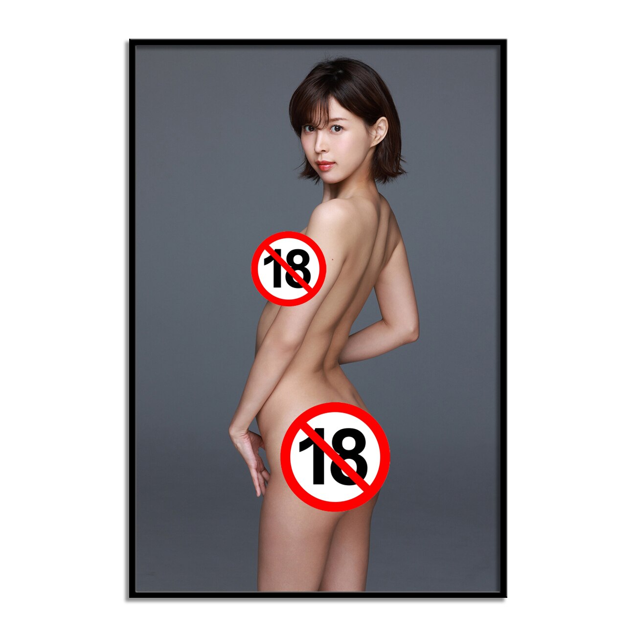 Asian Sexy Japanese Star Model Nude Canvas Posters and Prints For Home Living Room Decor