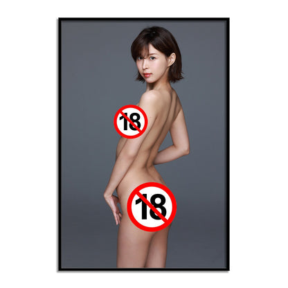 Asian Sexy Japanese Star Model Nude Canvas Posters and Prints For Home Living Room Decor