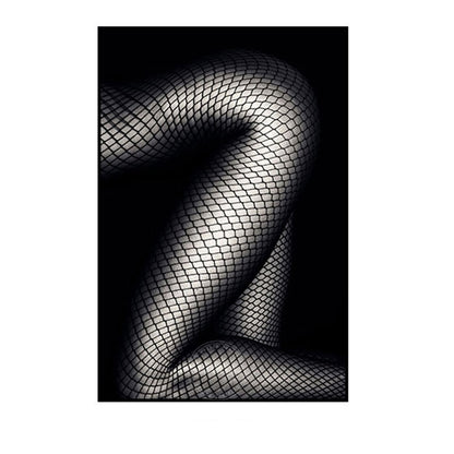 Black & White Sexy Women Figure Canvas Art