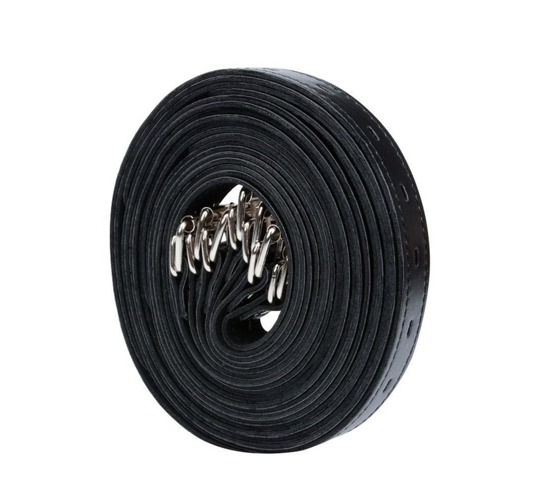 7-Piece Leather Bondage Set for Couples