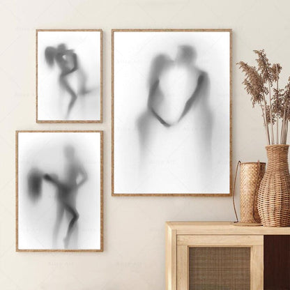 Sexy Romantic Couples Canvas Wall Art