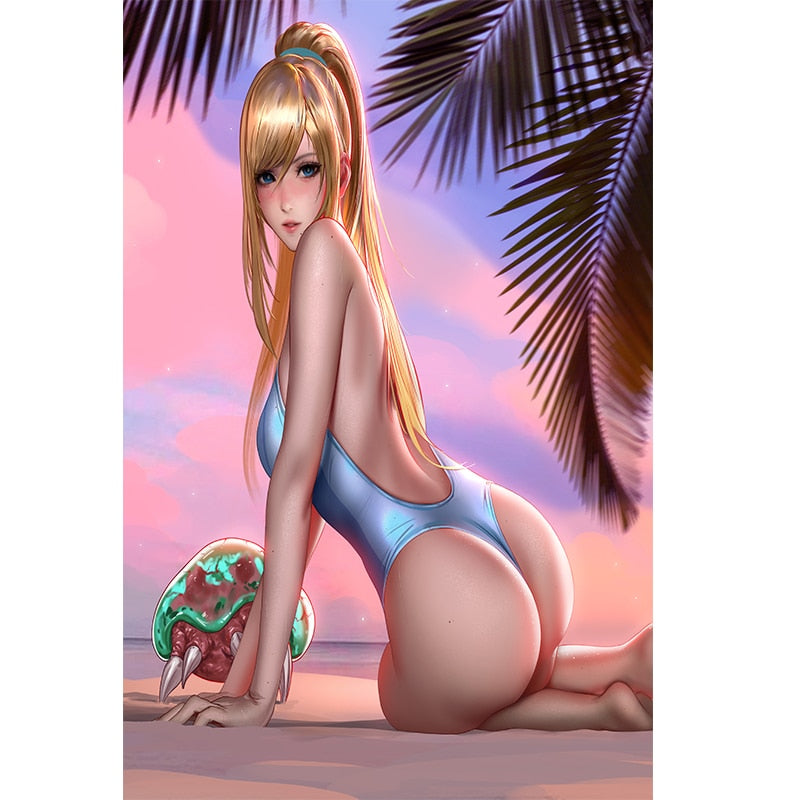 Customizable Sexy Spider Gwen Nude Art Print