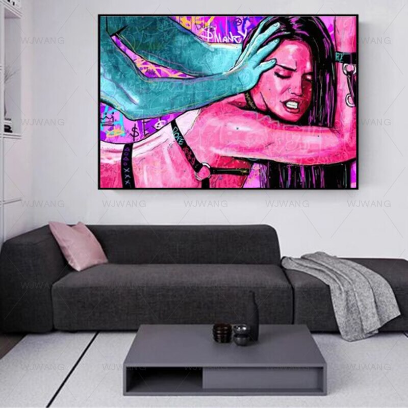 Graffiti Art Sexy Butt Canvas Poster
