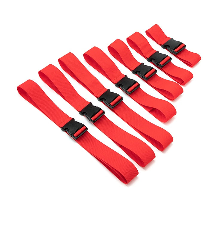 7-Piece Leather Bondage Set for Couples
