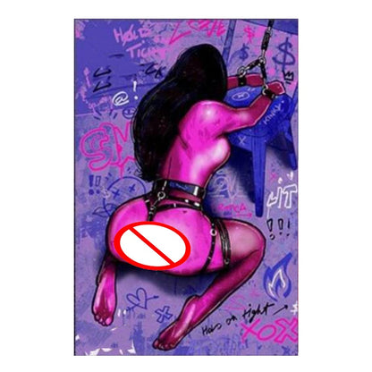 Modern Sexy Kiss Canvas Prints for Home Decor