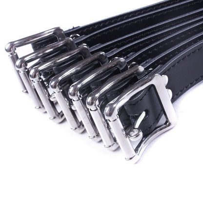 7-Piece Leather Bondage Set for Couples