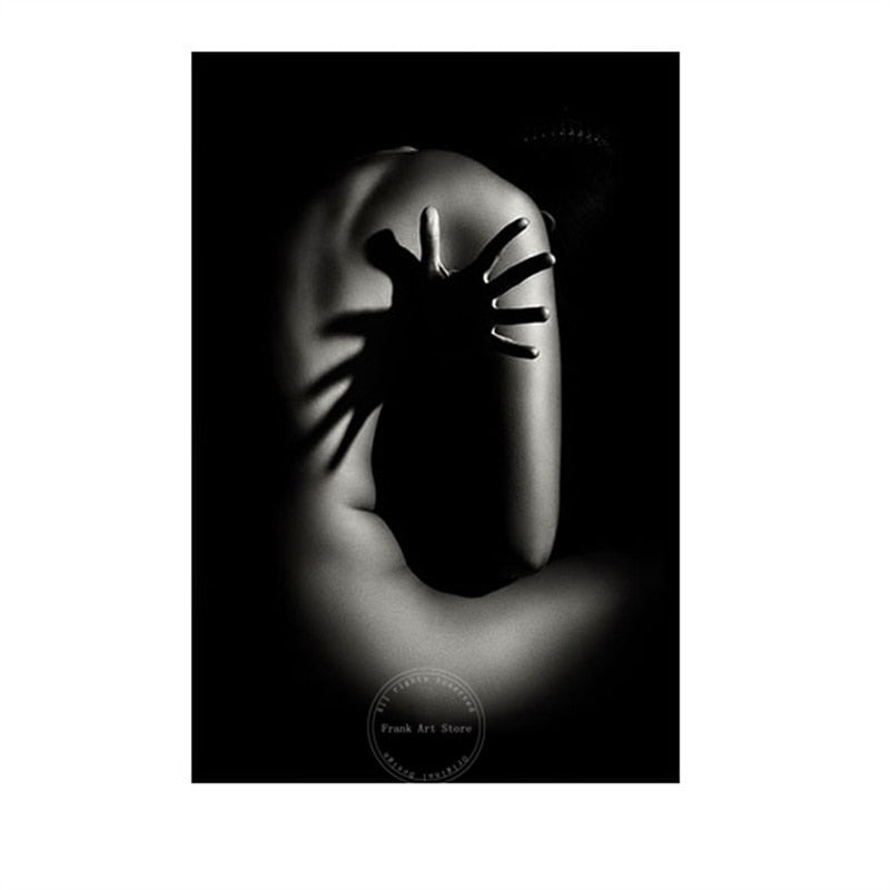 Black & White Sexy Women Figure Canvas Art