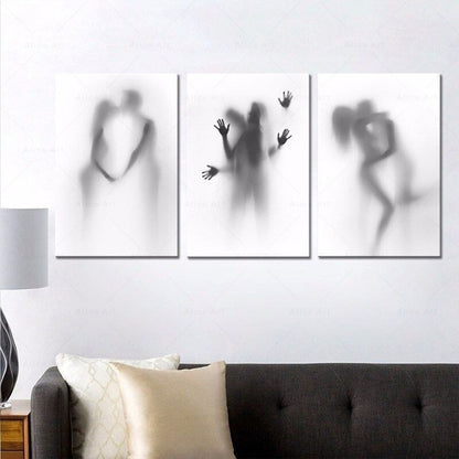 Sexy Romantic Couples Canvas Wall Art