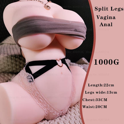 Realistic Silicone Love Doll with Vagina, Big Ass, and Breasts